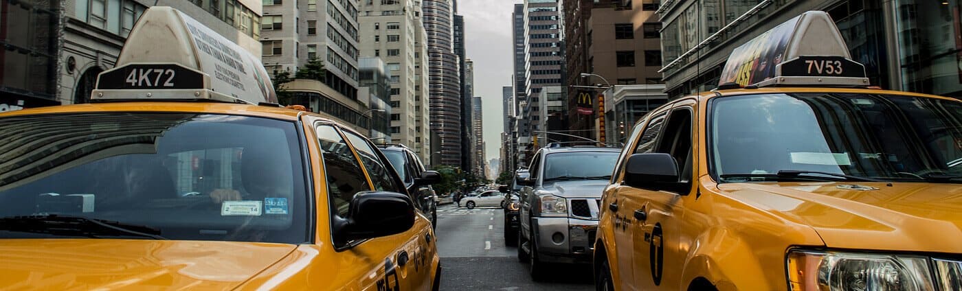 taxi new york Linkedin background image