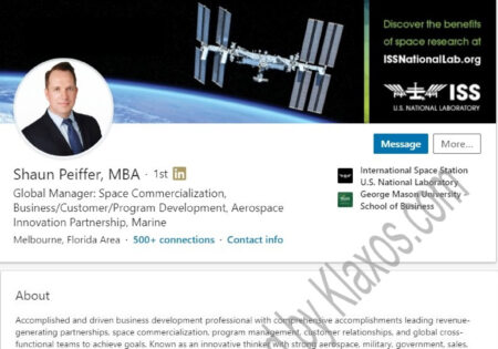 Aerospace, Spacecraft Rocket Engineer LinkedIn profile example