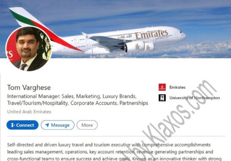 Hospitality Travel Tourism LinkedIn profile example