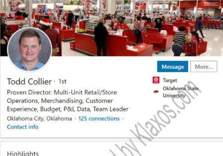 Retail sales manager LinkedIn profile example