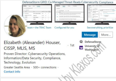 Cybersecurity LinkedIn profile example