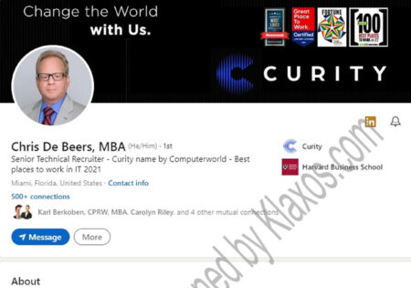 Ivy league college university executive LinkedIn profile example