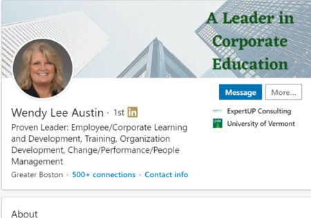 Training, Learning, and Development L&D LinkedIn Profile Writing Sample