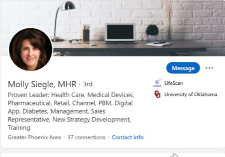 Medical Device Equipment Sales LinkedIn profile example
