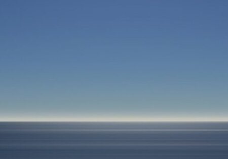 Linkedin Background Image Minimalist Ocean Blue Sky Horizon 1400x400