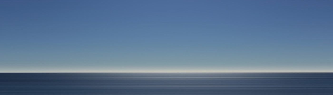 Linkedin Background Image Minimalist Ocean Blue Sky Horizon 1400x400