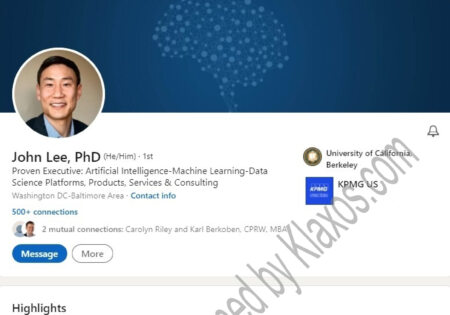 Generative Artificial Intelligence NLP LinkedIn profile example.