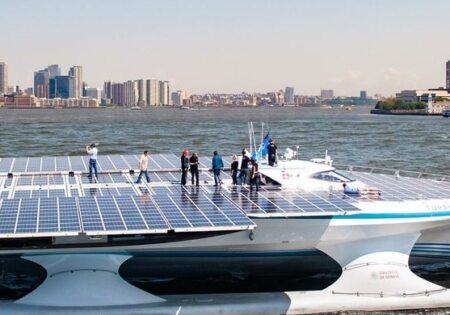 Solar Powered Boat Linkedin Background 1500px380