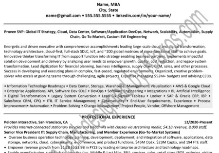 Software development engineering SDLC professional resume example