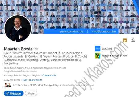 Antwerp Professional LinkedIn Profile Example
